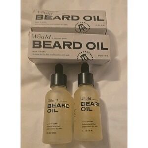 LOT OF 2  WOULD ~A Barstool Brand~ Beard Oil with Dropper  1 fl oz each